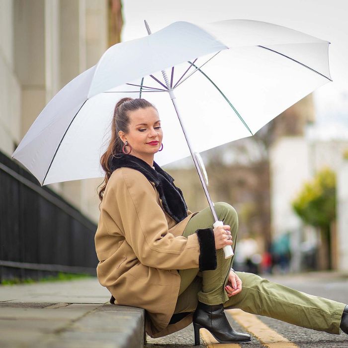 Fulton Fairway Women's Large White Umbrella