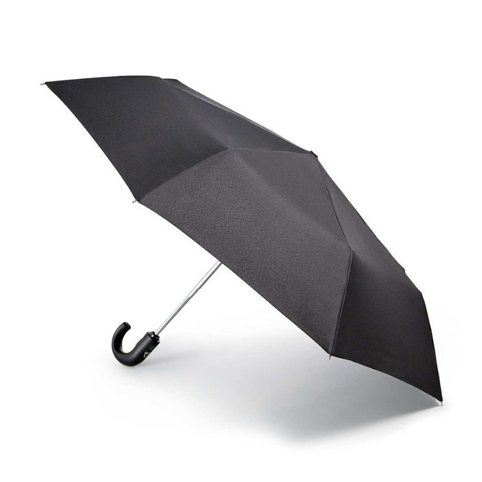 Gents Grey Umbrella w Bamboo Handle Umbrellas
