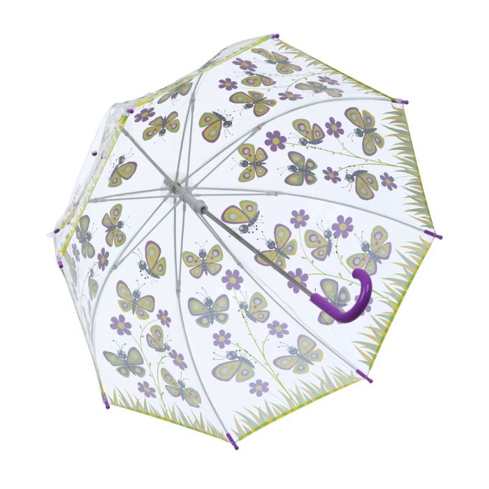 Soake Bugzz Kids' Clear Butterfly Umbrella | Umbrellas.co.uk