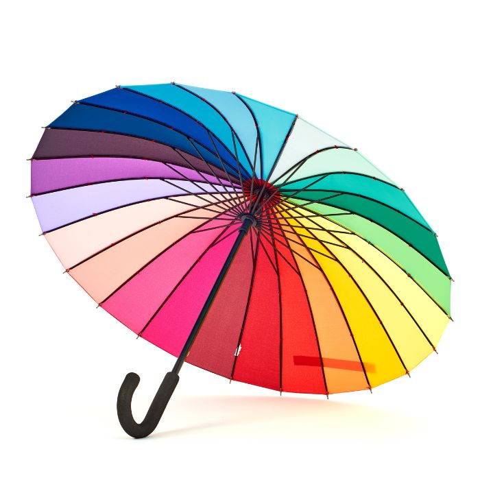 Soake Everyday Walking Umbrella (Rainbow) | Umbrellas.co.uk
