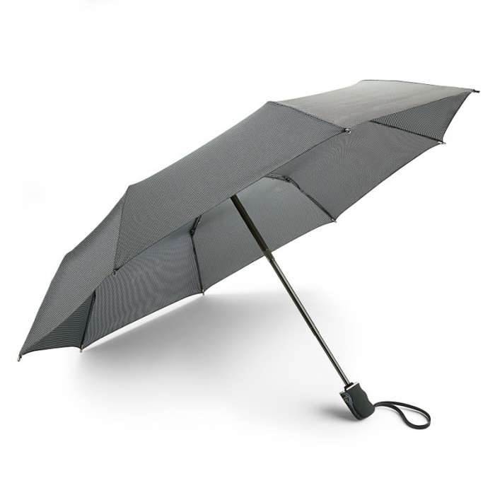 Fulton Diamond Collection 'The Asscher' Men's Compact Luxury Umbrella (Mono Houndstooth)